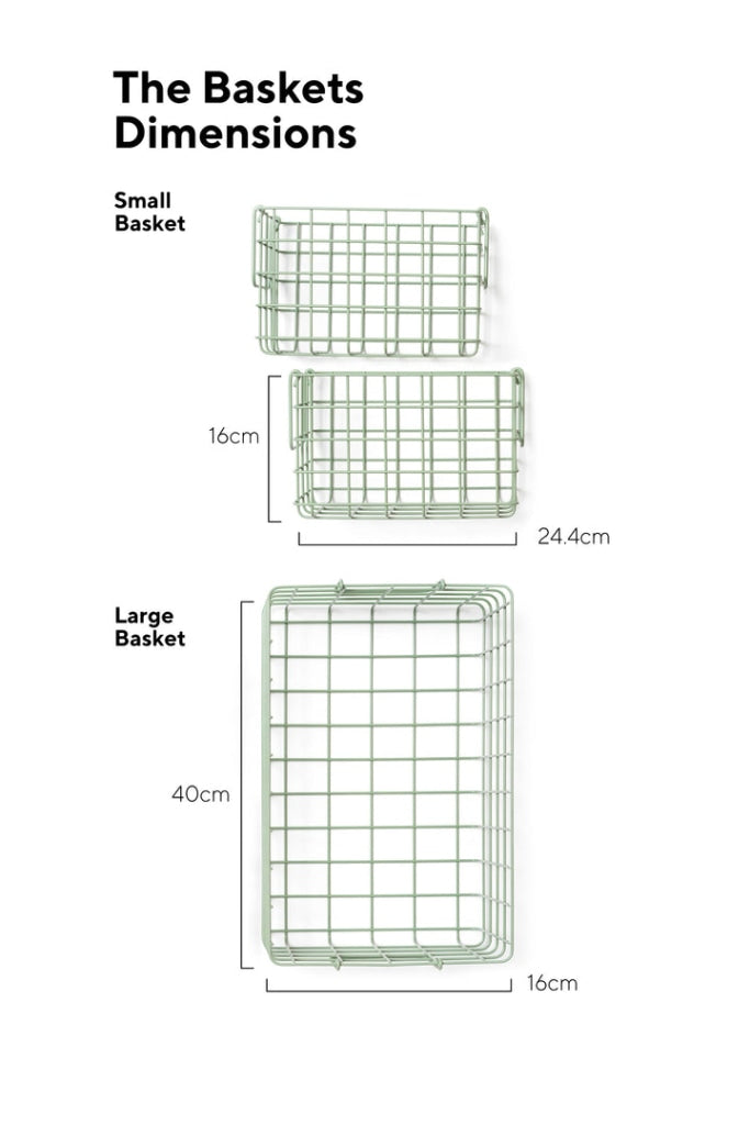 Mustard Made - Set Of 3 Baskets In Sage Furniture > Cabinets & Storage Lockers Locker