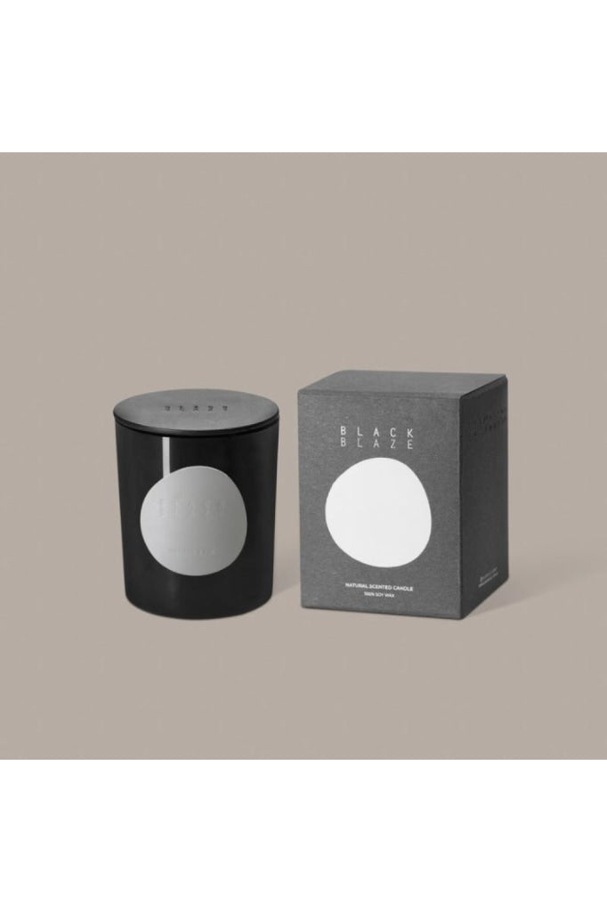 BLACK BLAZE - CANDLE - VETIVER & FIG - Tempted Kensington