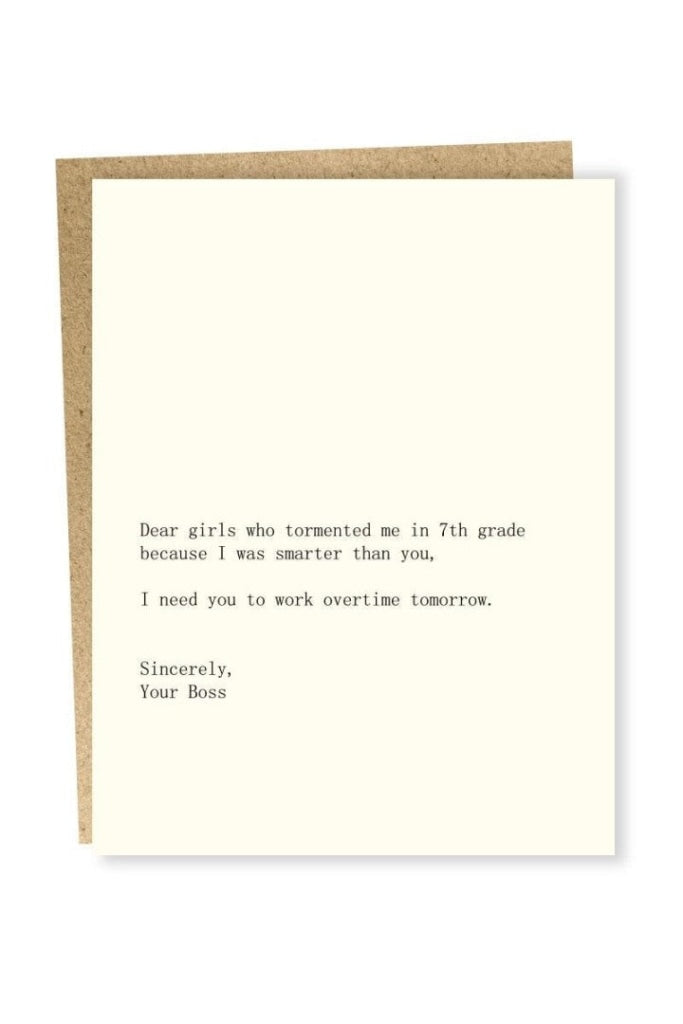 SAPLING PRESS - GIRLS/BOSS CARD