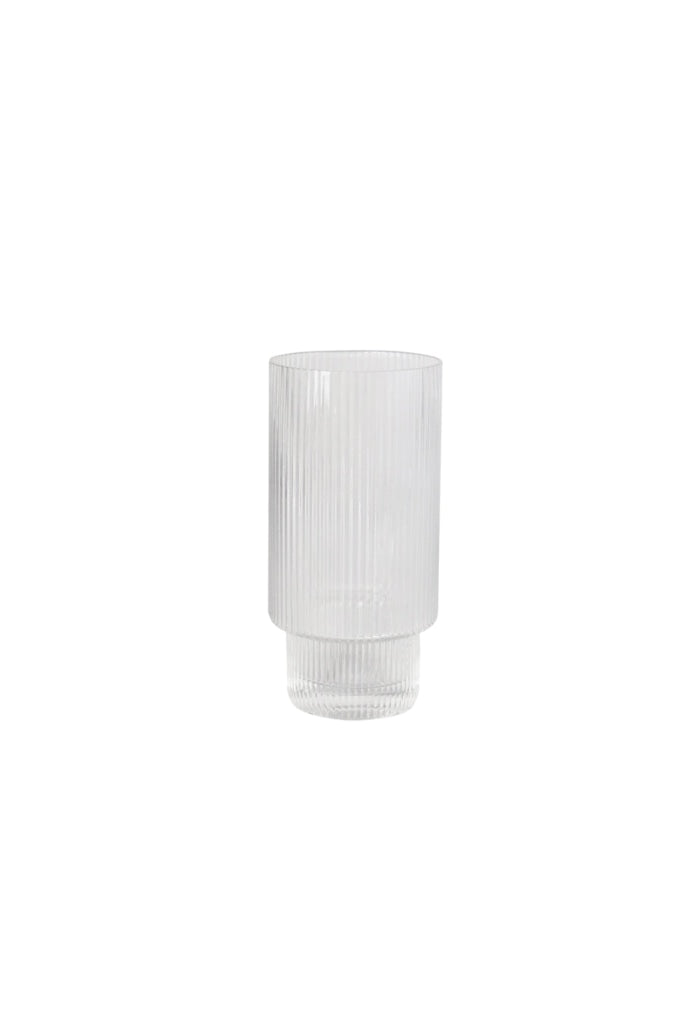 Sage & Cooper - Oscar Ribbed Highball Glass (Set Of 4) Clear Home Garden > Kitchen Dining Tableware