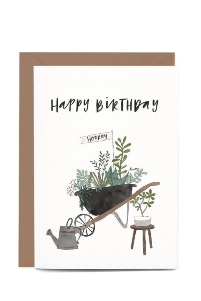 IN THE DAYLIGHT - WHEELBARROW HAPPY BIRTHDAY - GREETING CARD