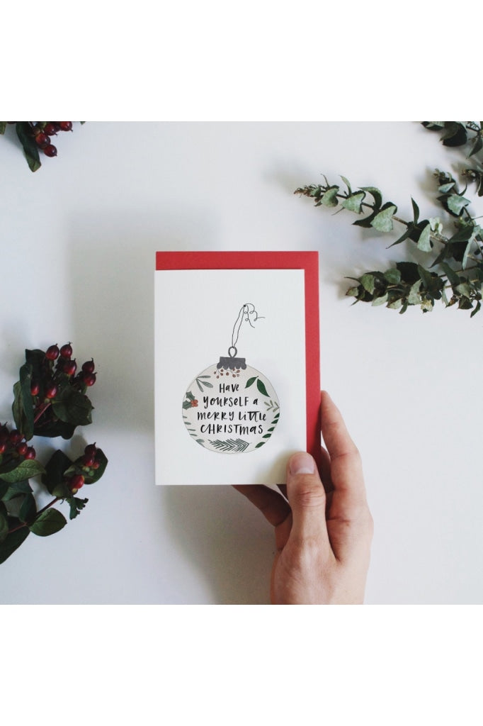 IN THE DAYLIGHT - MERRY LITTLE CHRISTMAS BAUBLE - GREETING CARD - Tempted Kensington