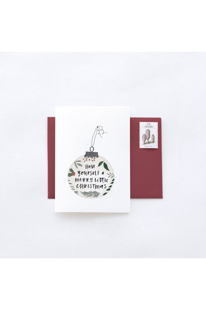IN THE DAYLIGHT - MERRY LITTLE CHRISTMAS BAUBLE - GREETING CARD - Tempted Kensington