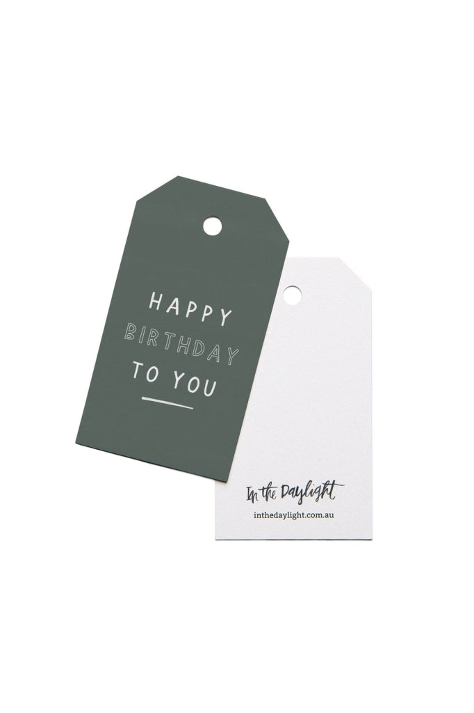 IN THE DAYLIGHT - HAPPY BIRTHDAY EUCALYPTUS - GIFT TAG - Tempted Kensington