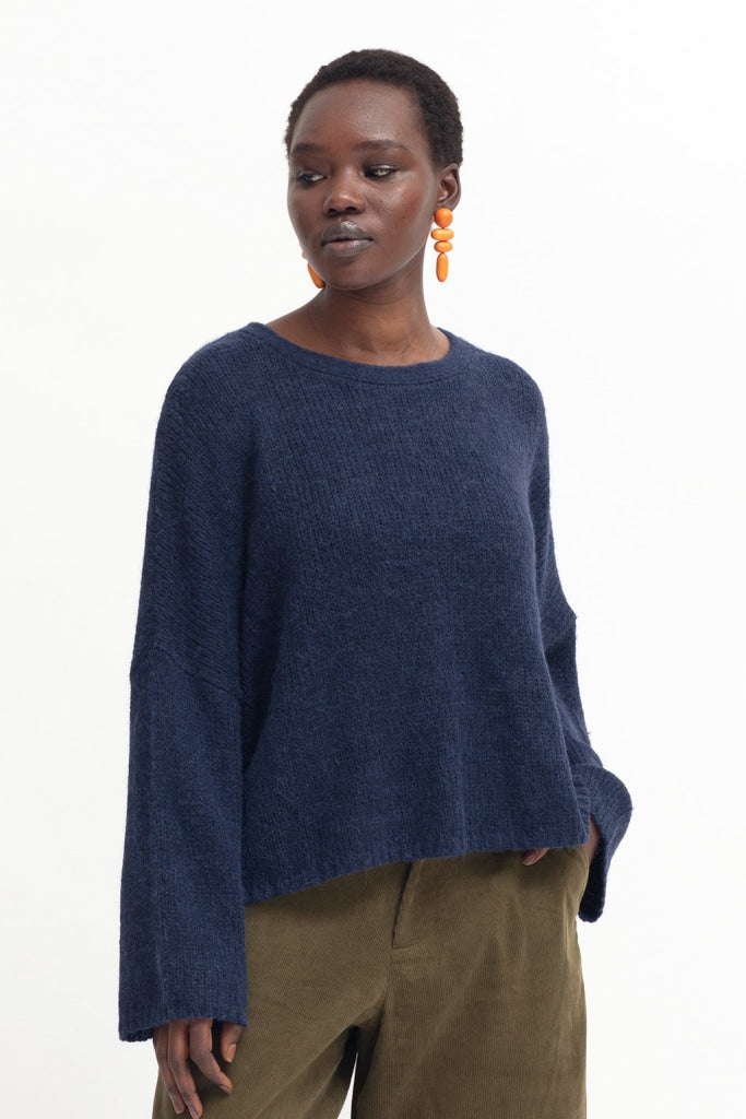 Elk The Label - Agna Sweater Steel Blue Apparel & Accessories > Clothing Shirts Tops Jumper