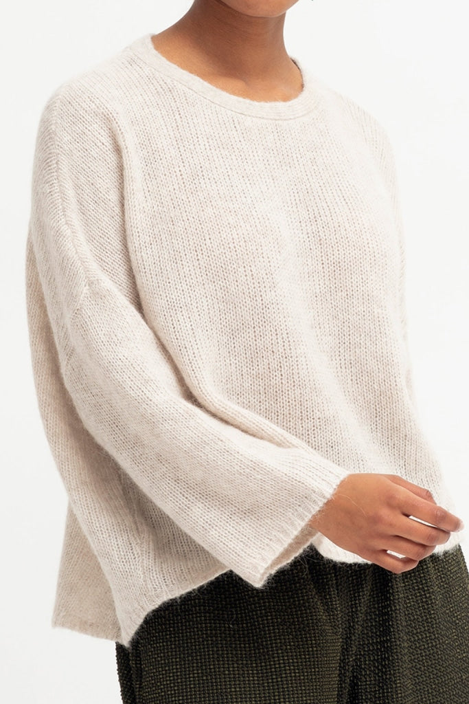 Elk The Label - Agna Sweater Ecru Apparel & Accessories > Clothing Shirts Tops Jumper