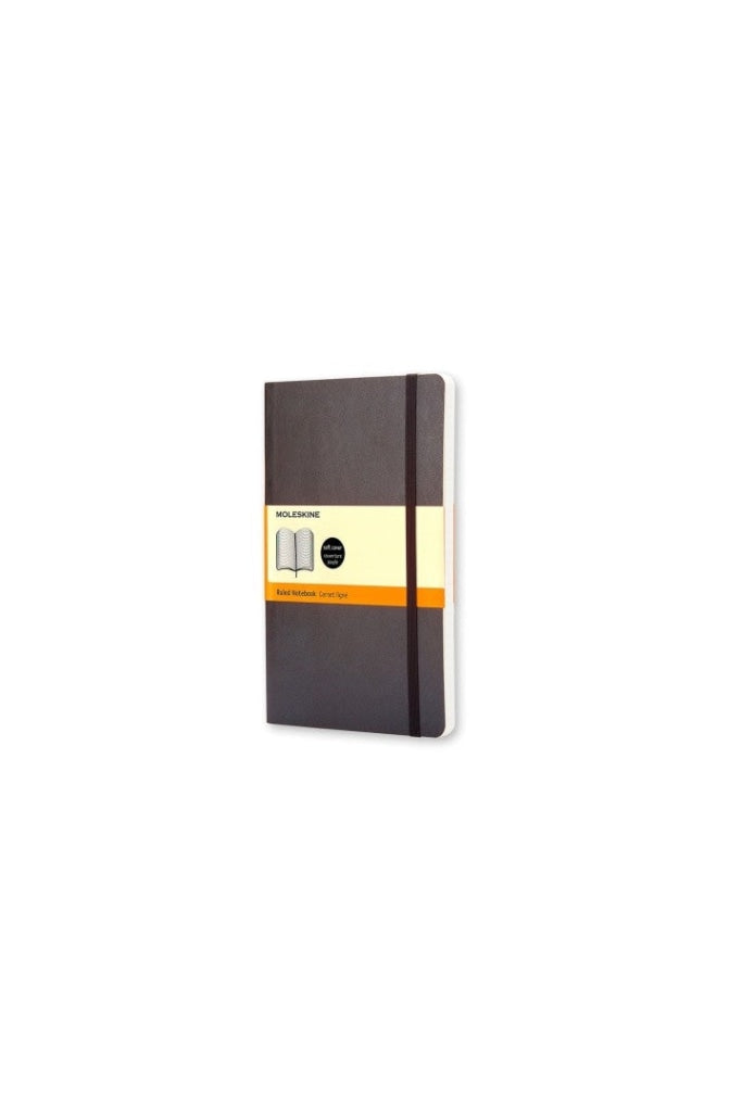MOLESKINE - CLASSIC SOFT COVER NOTEBOOK - RULED - POCKET - BLACK