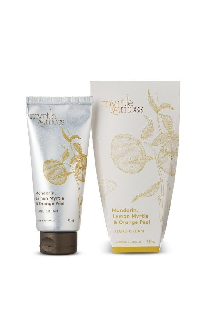 MYRTLE & MOSS - HAND CREAM - MANDARIN, LEMON MYRTLE & ORANGE PEEL - 75ML