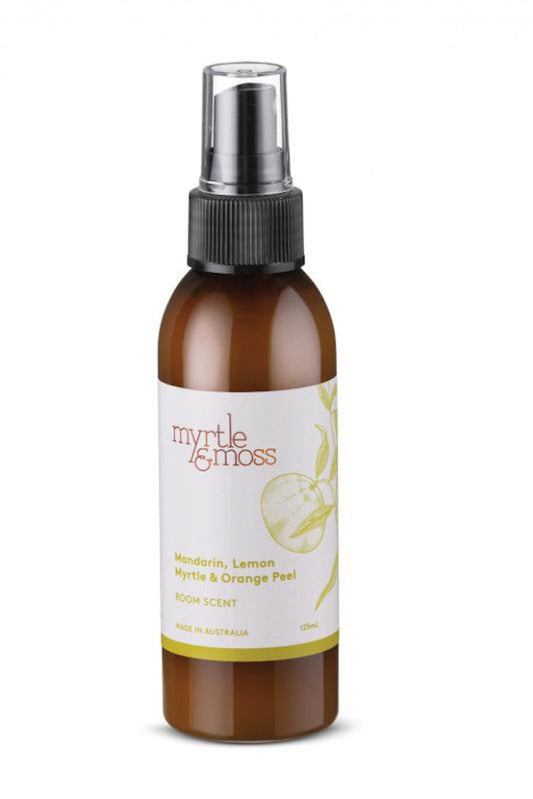 MYRTLE & MOSS - ROOM SPRAY - MANDARIN, LEMON MYRTLE & ORANGE PEEL 125 ML