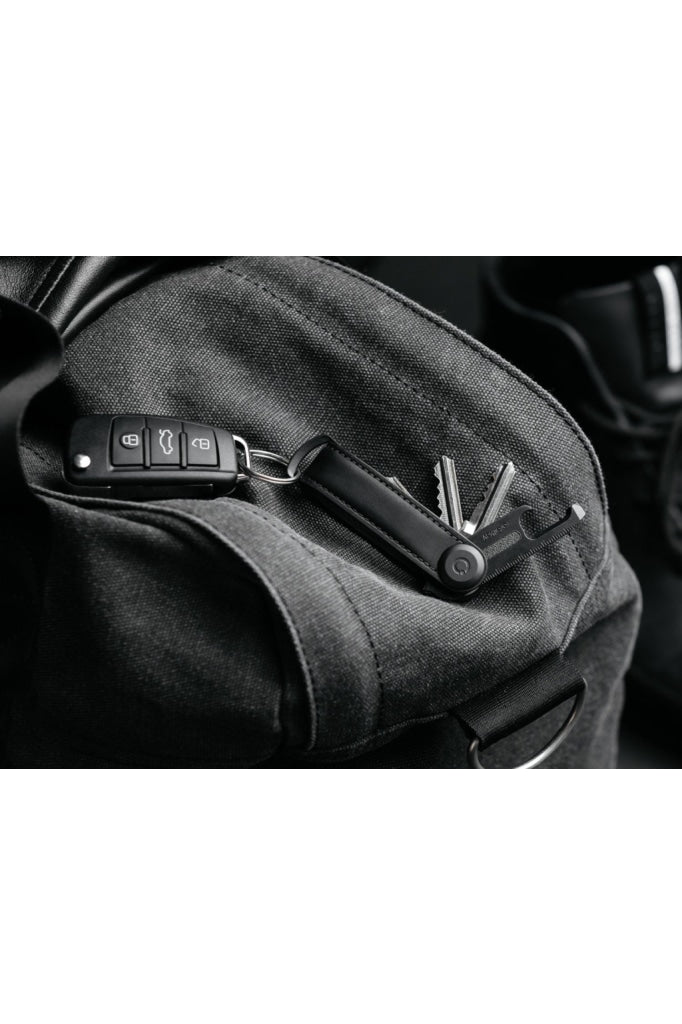 ORBITKEY - KEY ORGANISER SAFFIANO LEATHER - BLACK - Tempted Kensington