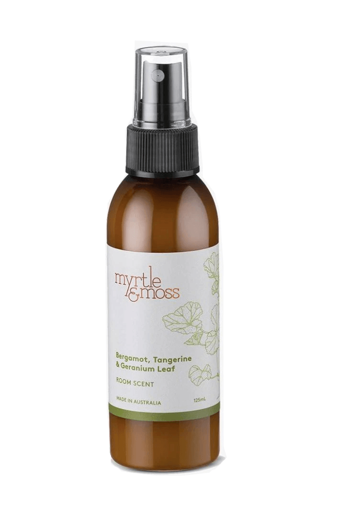MYRTLE & MOSS - ROOM SPRAY - BERGAMOT RIND, TANGERINE & GERANIUM LEAF 125 ML