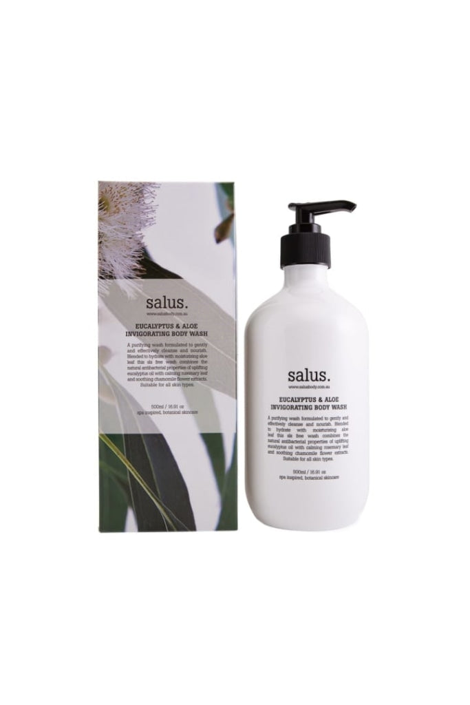 SALUS - INVIGORATING BODY WASH - EUCALYPTUS & ALOE - 500ML