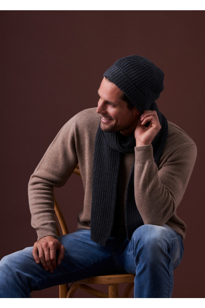 Uimi - Ernest Fishermans Rib Beanie One Size Storm Apparel & Accessories > Clothing Hats