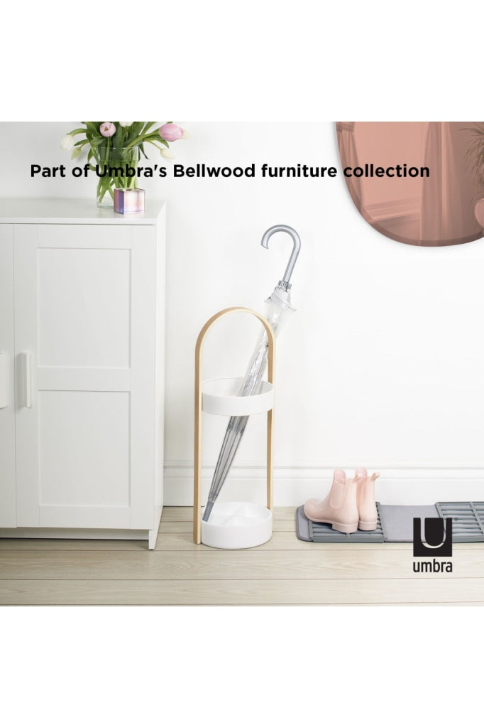 Umbra - Bellwood Umbrella Stand White/Natural Home Accessories