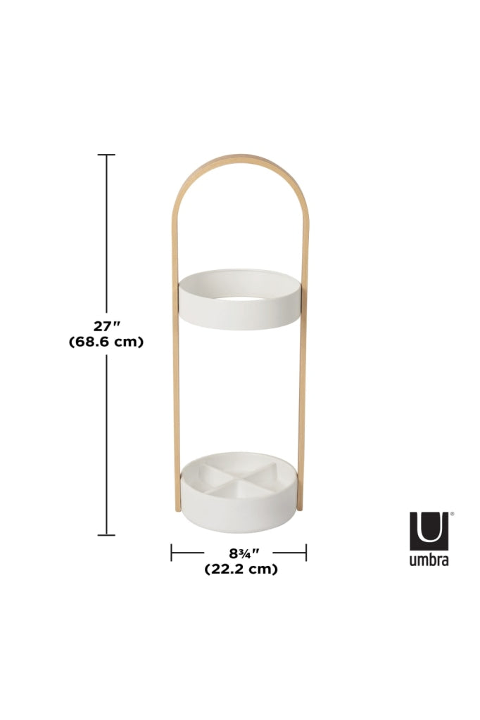 Umbra - Bellwood Umbrella Stand White/Natural Home Accessories