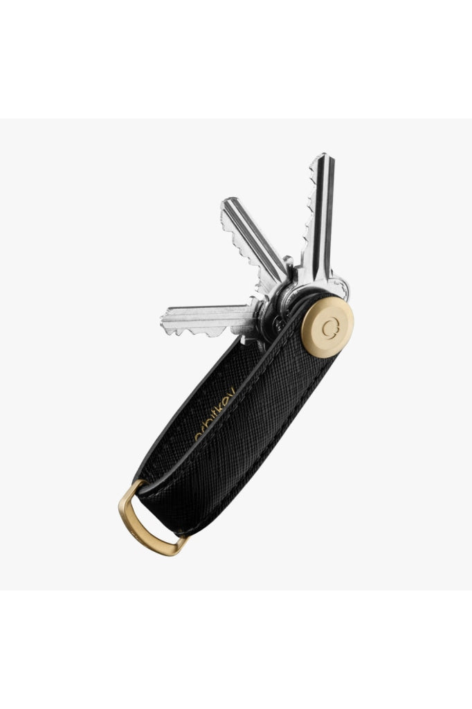 Orbitkey - Key Organiser Saffiano Leather Black
