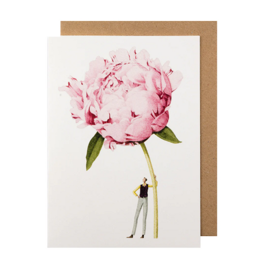 Laura Stoddart - Greeting Card - Pink Peony