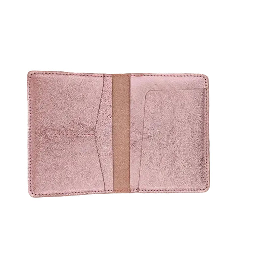 Leather Passport Holder - Light Pink