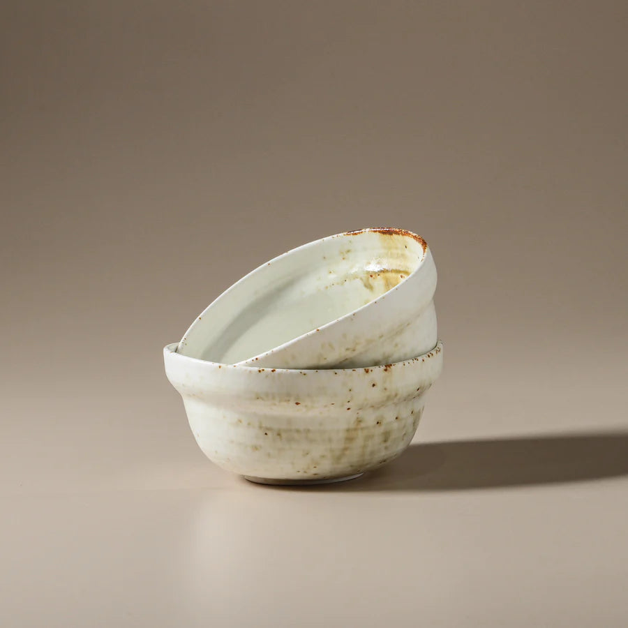 Indigo Love Collectors - Suiki Breakfast Bowl - White