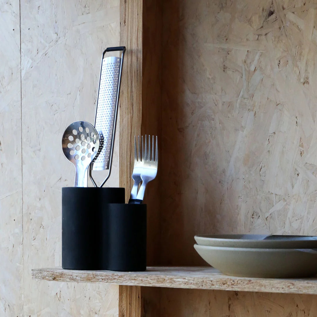 Designstuff - Store-all Cutlery Drainer / Holder - Black