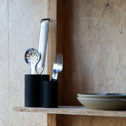 Designstuff - Store-all Cutlery Drainer / Holder - Black