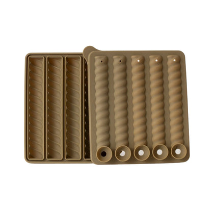 Designstuff - Spiral Twist Ice Cube Tray - Khaki