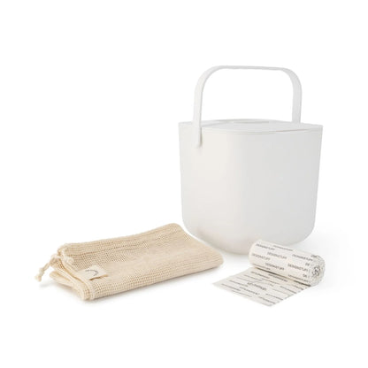 Designstuff - Compost Bin - 7 Litre - White
