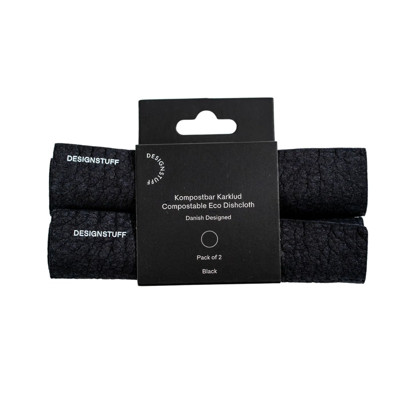 Designstuff - Compostable Eco Dishcloth - Set Of 2 - Black
