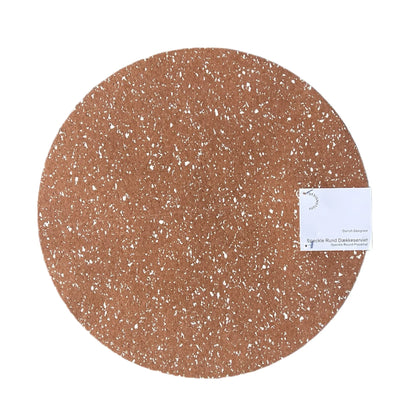 Designstuff - Speckle Placemat - Round - Camel