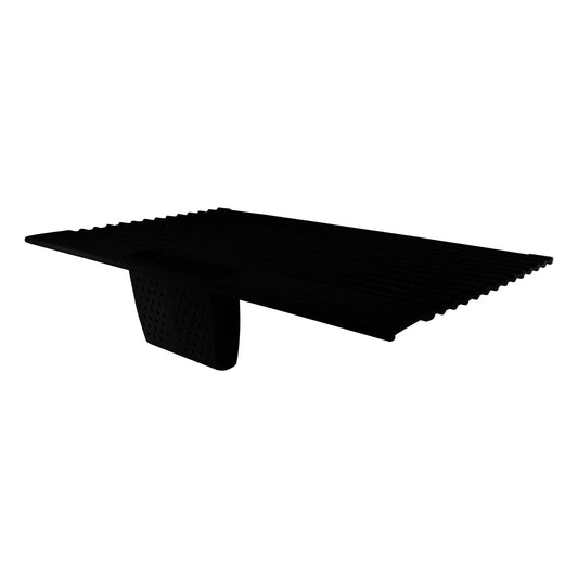 Designstuff - Folding Dishrack With Cutlery Holder - Black