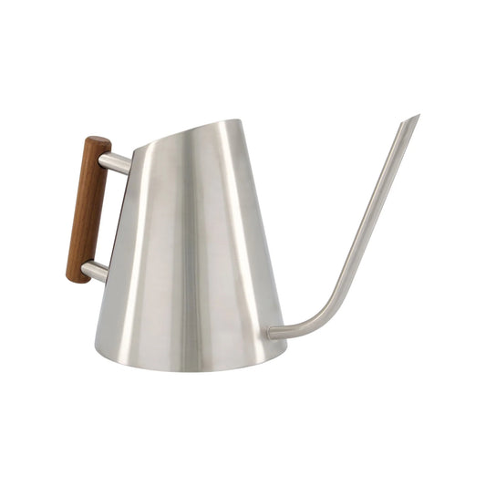Designstuff - Watering Can - Stainless Steel/stained Wood Handle - 1.3l