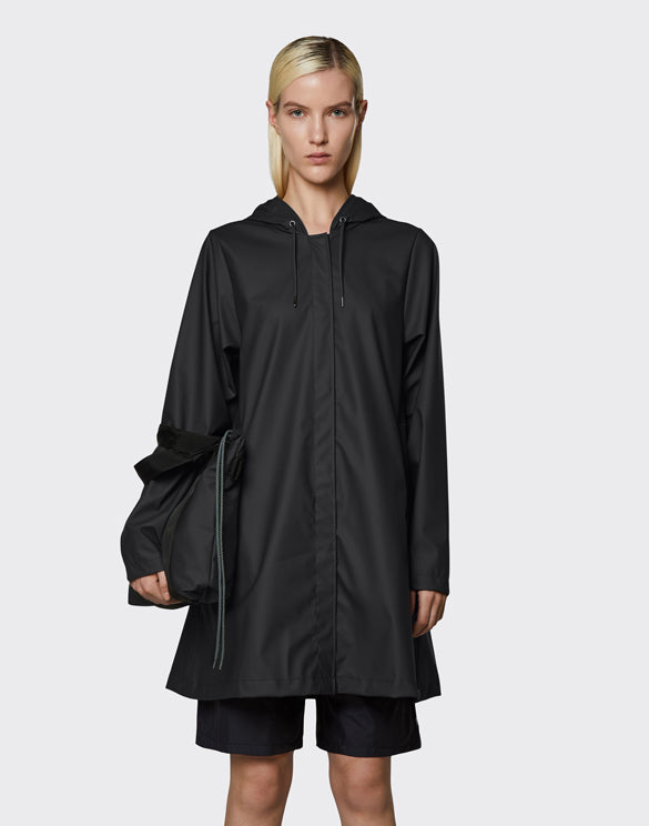 Rains - A-line Jacket - Black
