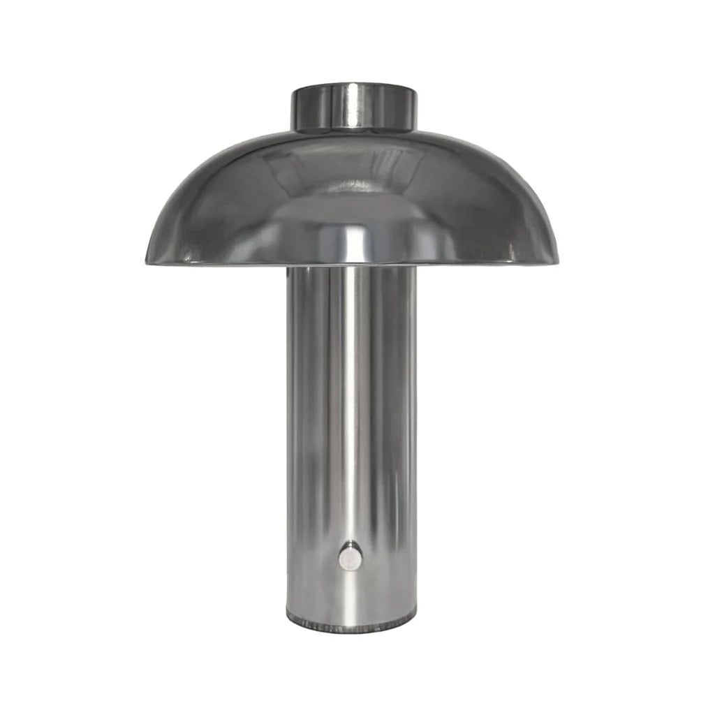 Designstuff - Elio Pillar Portable Lamp - Chrome/chrome