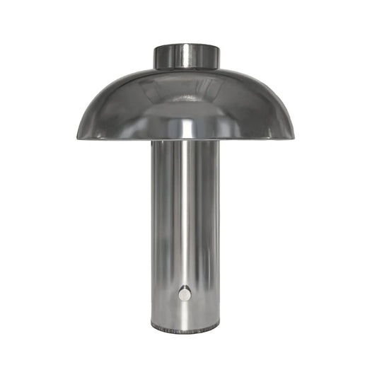Designstuff - Elio Pillar Portable Lamp - Chrome/chrome