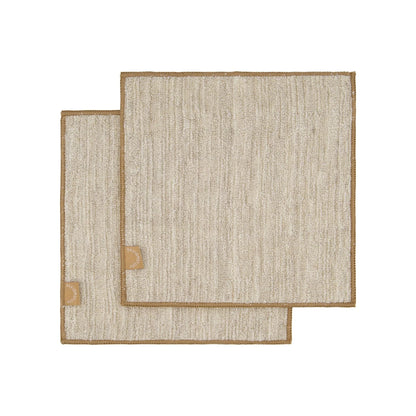 Designstuff - Dishcloth - Hemp Marle Scourer & Bamboo - Camel - (set Of 2)