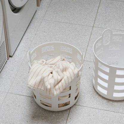 Designstuff - Enkel Studio - Storage & Laundry Basket - Set Of 2 - Large - White