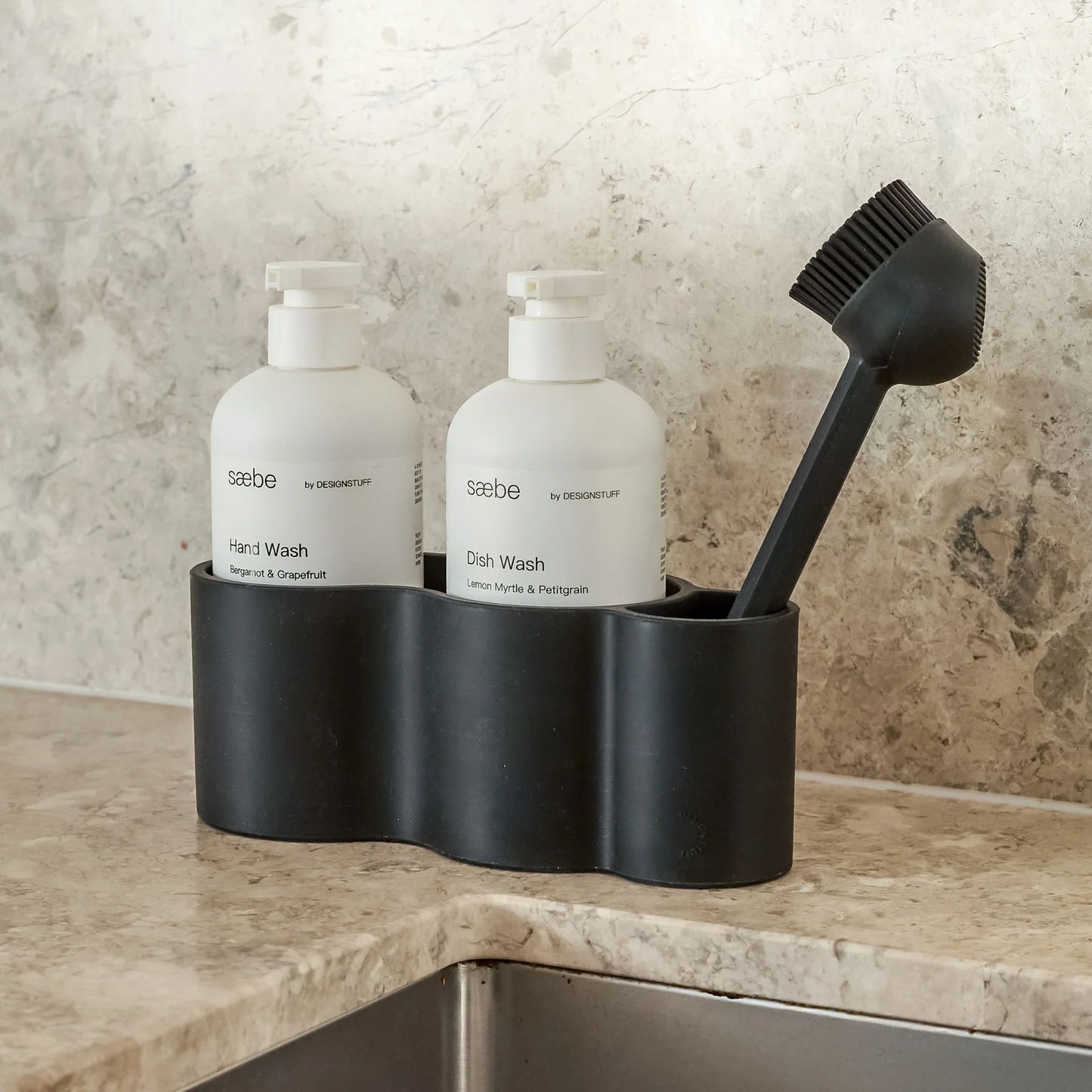 Designstuff - Dish Brush - Silicone - Black