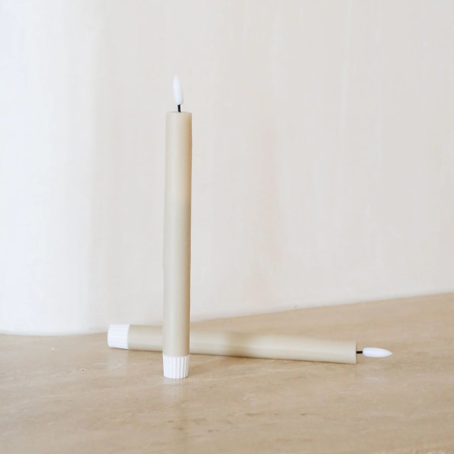 Designstuff - Viah Led Candle - (set Of 2) - Sand