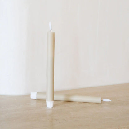 Designstuff - Viah Led Candle - (set Of 2) - Sand