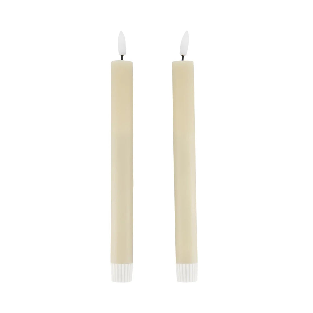 Designstuff - Viah Led Candle - (set Of 2) - Sand