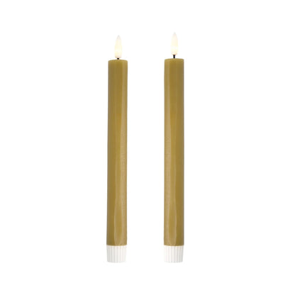 Designstuff - Viah Led Candle - (set Of 2) - Fern