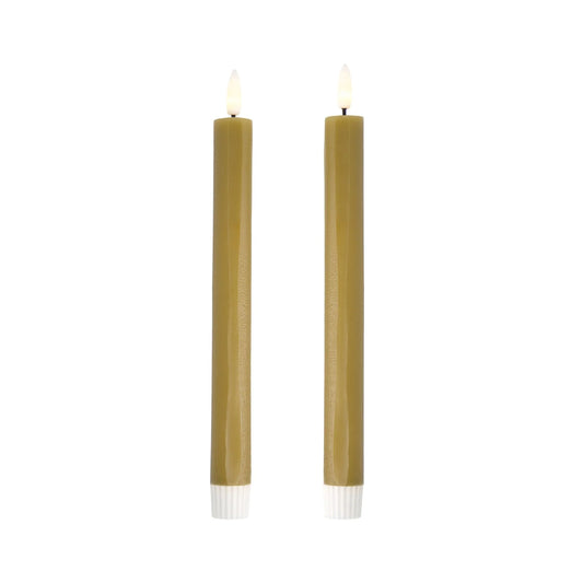 Designstuff - Viah Led Candle - (set Of 2) - Fern