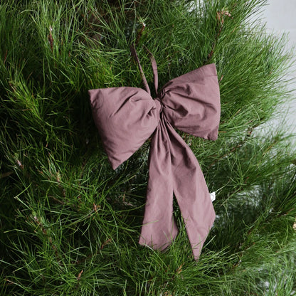 Designstuff - Luva Hanging Door Bow - Medium- H32cm - Burgundy