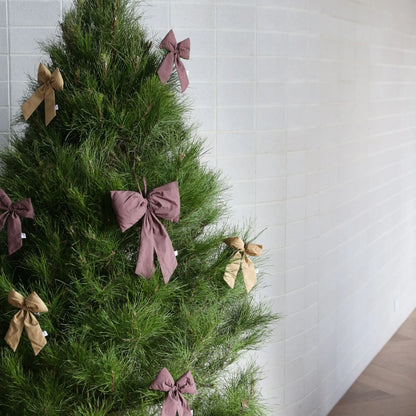 Designstuff - Luva Hanging Door Bow - Medium- H32cm - Burgundy