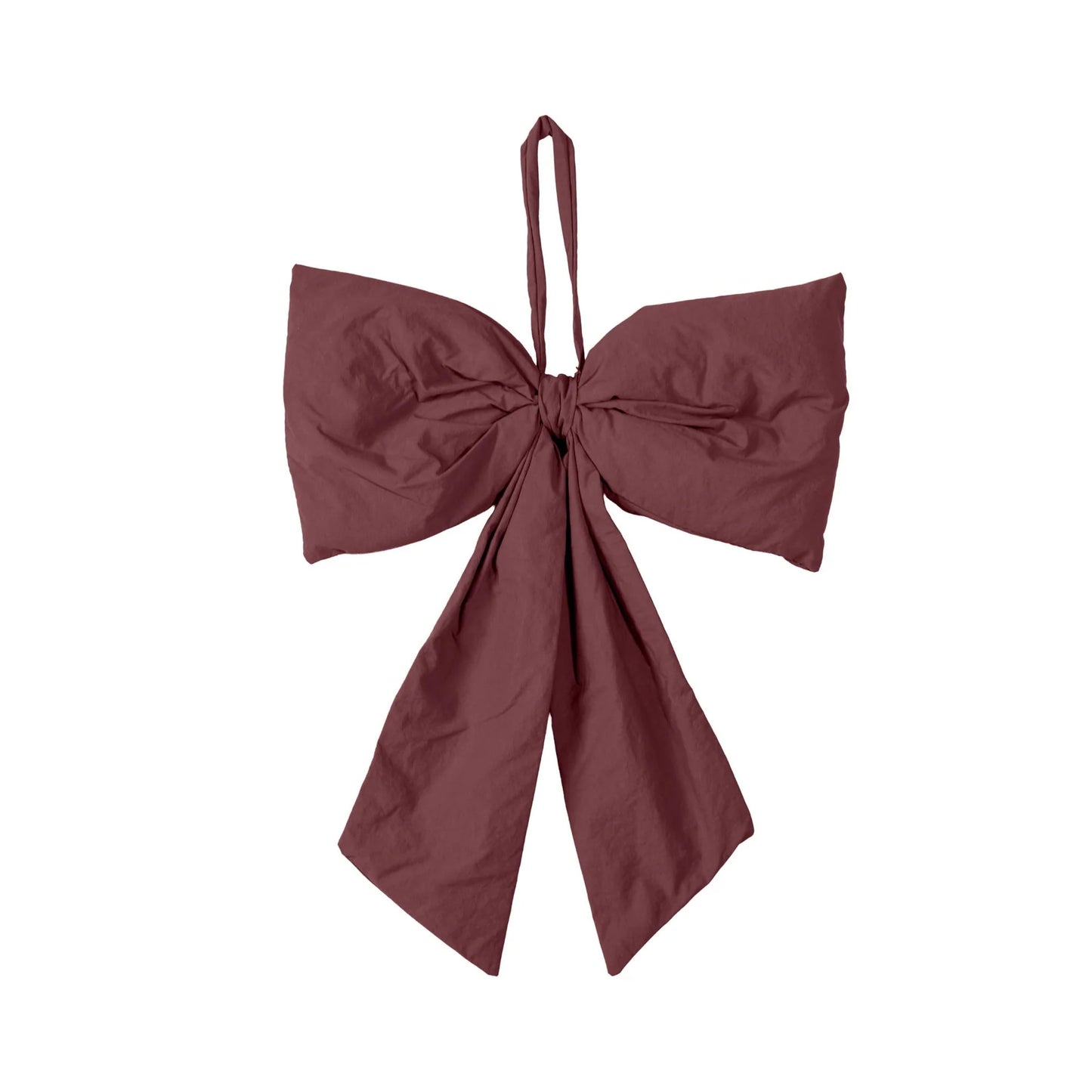 Designstuff - Luva Hanging Door Bow - Medium- H32cm - Burgundy
