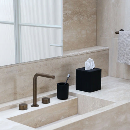 Designstuff - Arc Tissue Box - Square - Black