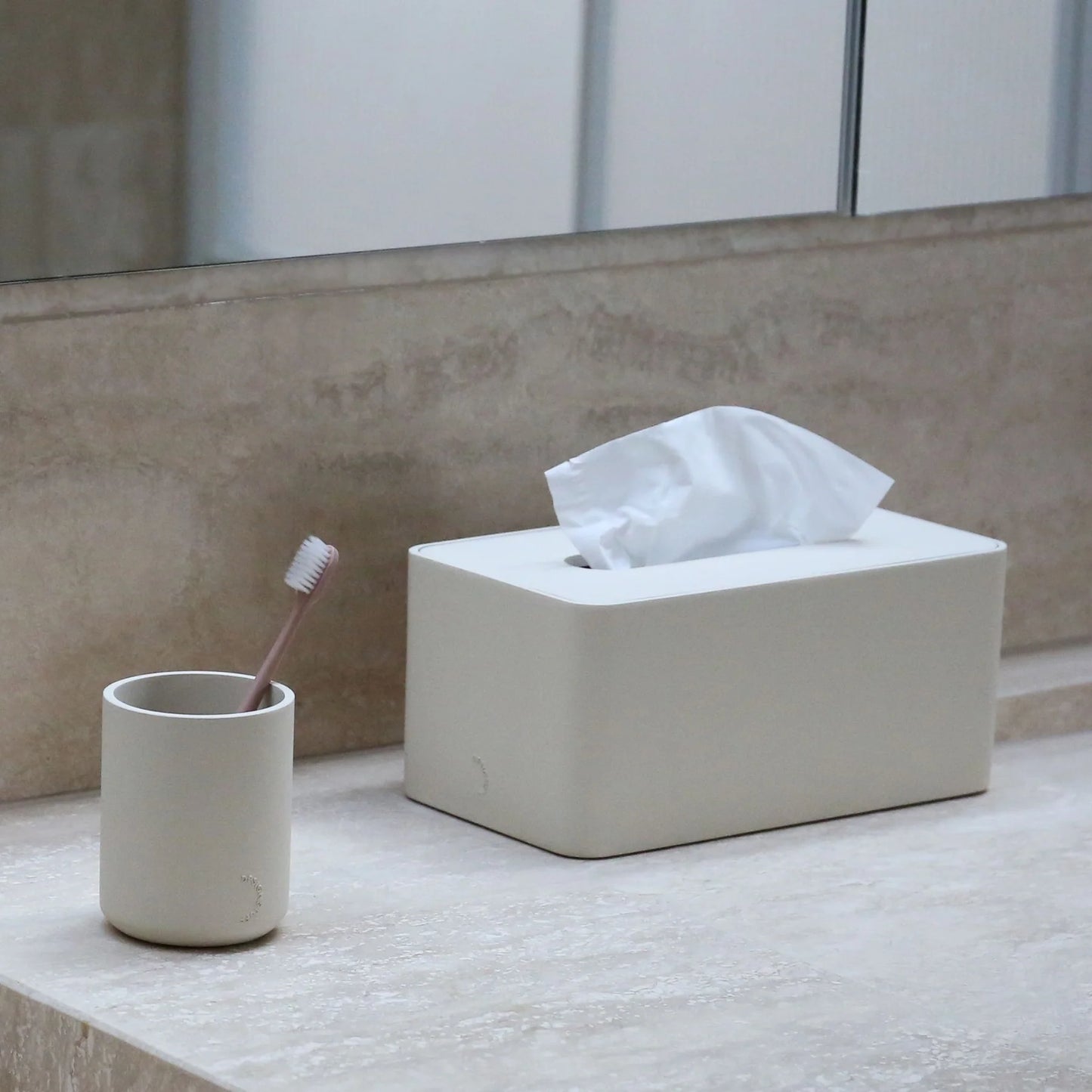 Designstuff - Arc Tissue Box - Rectangle - Sand