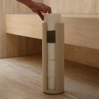 Designstuff - Arc Toilet Paper Storage Holder - Sand
