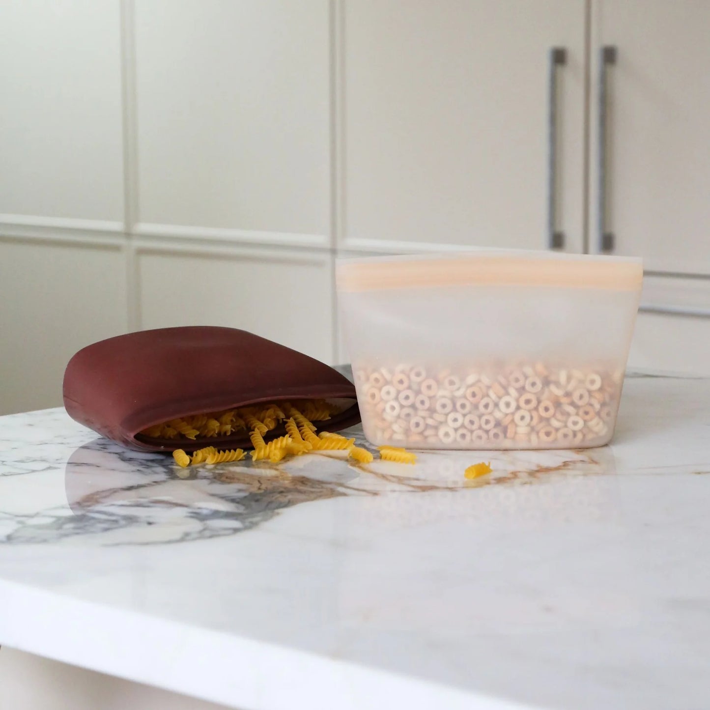 Designstuff - Enkel Studio Keep Pouch - Silicone - Large - Caramel