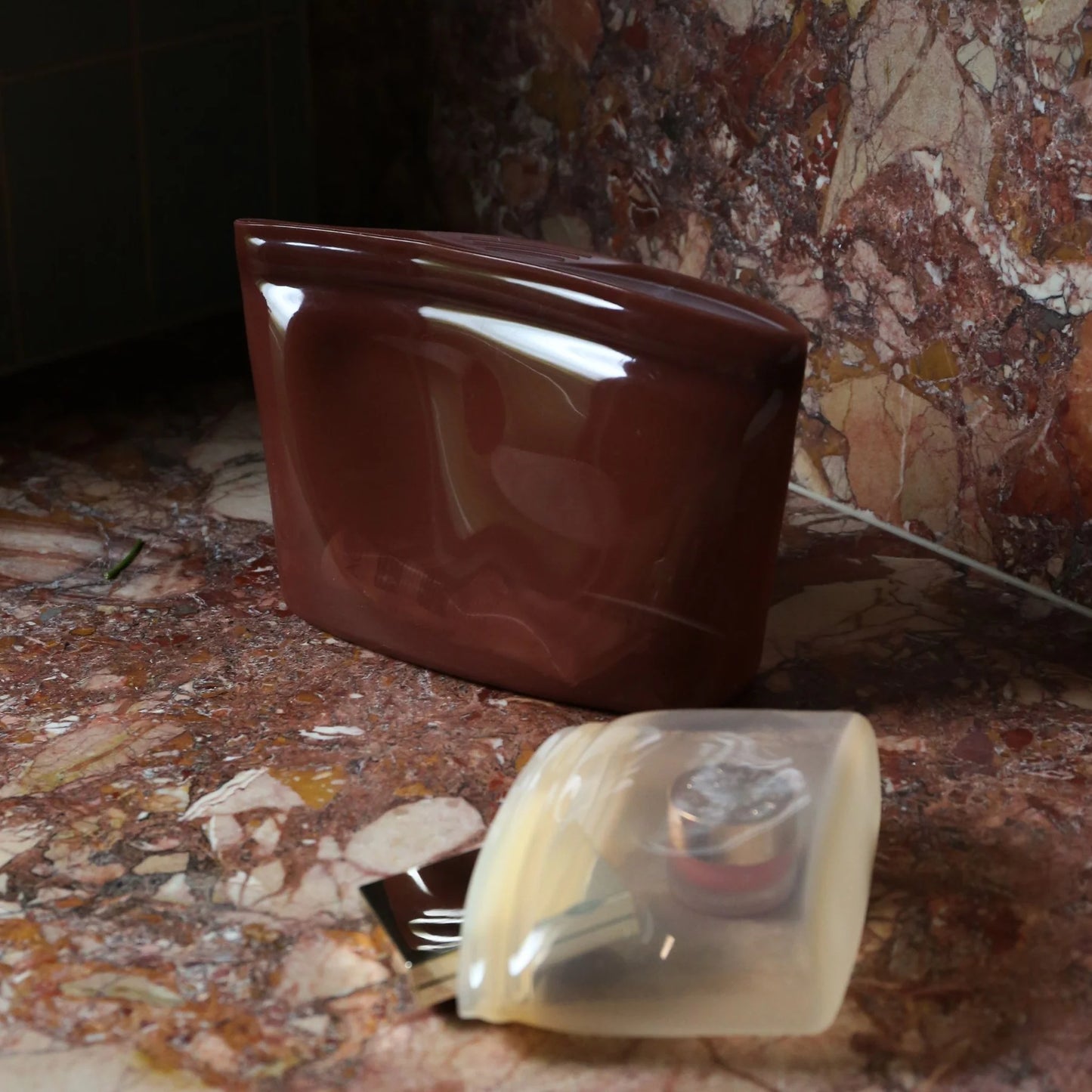 Designstuff - Enkel Studio Keep Pouch - Silicone - Small - Caramel